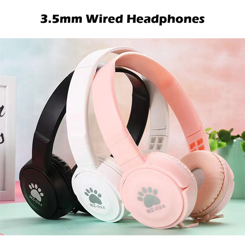 3,5 mm káblové slúchadlá cez uši, prenosné hudobné slúchadlá pre deti, MP4, MP3, smartfóny, notebooky