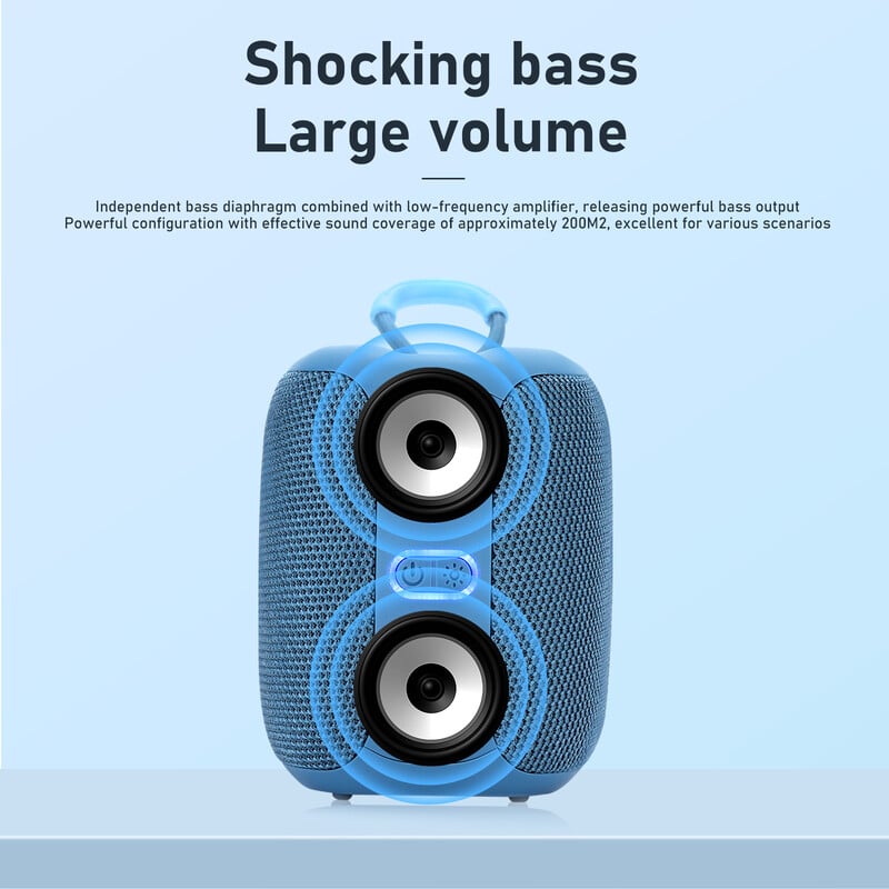 TG658 Prijenosni Bluetooth zvučnik Bežični subwoofer Stupac Mini Bas FM TF BT Reprodukcija glazbe za Android iOS Pametni telefon Prijenosno računalo