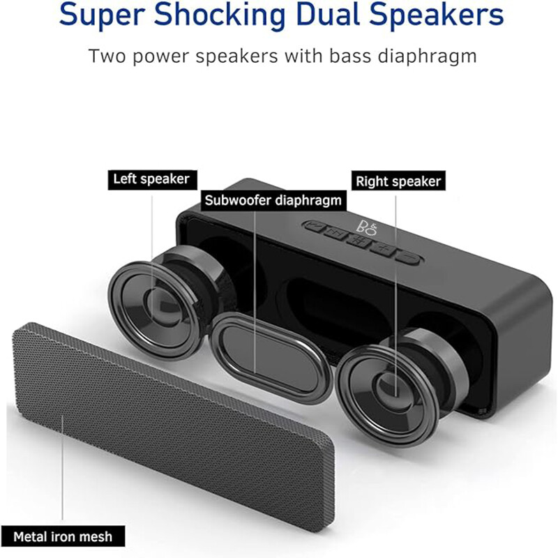 Γνήσιο BO ασύρματο υπολογιστή Bluetooh Στερεοφωνικά ηχεία τηλεόρασης 3D Surround Soundbar Subwoofer Soundbar για φορητό υπολογιστή