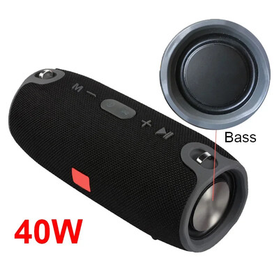 3600mAh 40W TWS Bluetooth hangszóró Vízálló hordozható PC oszlop basszus Zenelejátszó Mélynyomó Boombox BT AUX TF usb-vel