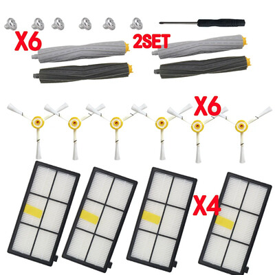 Slaucīšanas robotu piederumi HEPA filtri IRobot Roomba 880 860 870 871 980 990 Papildināšanas daļas Rezerves suku komplekts