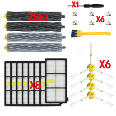 Slaucīšanas robotu piederumi HEPA filtri IRobot Roomba 880 860 870 871 980 990 Papildināšanas daļas Rezerves suku komplekts
