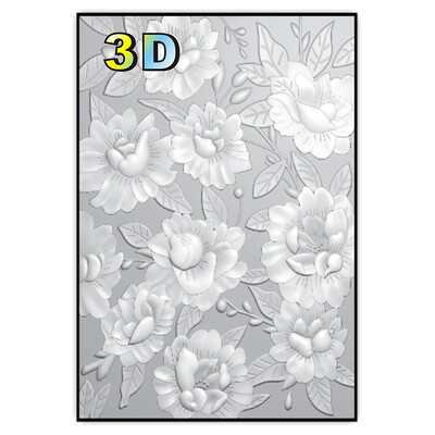 Τρισδιάστατοι ανάγλυφες φάκελοι όπως νέο μπουκέτο λουλουδιών σε σχήμα καρδιάς, χωράφι χρυσάνθεμου, ανθισμένα, φύλλα Enhui, Judie, εντυπωσιακό μαντάλ