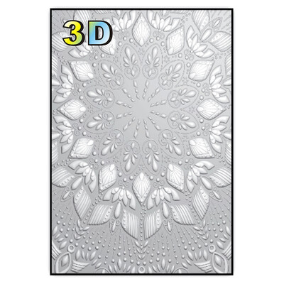 Τρισδιάστατοι ανάγλυφες φάκελοι όπως νέο μπουκέτο λουλουδιών σε σχήμα καρδιάς, χωράφι χρυσάνθεμου, ανθισμένα, φύλλα Enhui, Judie, εντυπωσιακό μαντάλ