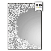 3D dombornyomott dombormű mappa – meghívó csipke, kézzel készített levelekhez és háttér üdvözlőlap vágólaphoz, 2024 új kiadás