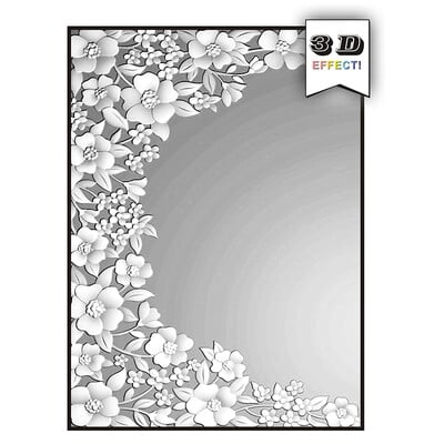 3D dombornyomott dombormű mappa – meghívó csipke, kézzel készített levelekhez és háttér üdvözlőlap vágólaphoz, 2024 új kiadás