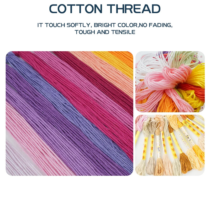 „Joy Sunday“ iš anksto atspausdintas dygsnio kryželiu rinkinys Lengvas raštas „Aida“ antspauduotas audinio siuvinėjimo rinkinys-Kalėdų eglutės žibintas