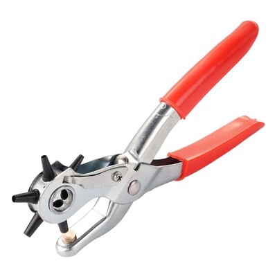 Bőr lyukasztó Bőr szerszámok Közönséges szénacél övlyukasztó lyukasztó szerszám Övlyukasztó többfunkciós kézműves szerszám