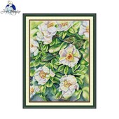 Joy Sunday Komplet za vezenje križićem Bijeli šipak HD uzorak Aida 16/14/11CT Brojano ispisano platno Komplet za vezenje DIY Ručni radovi Novo