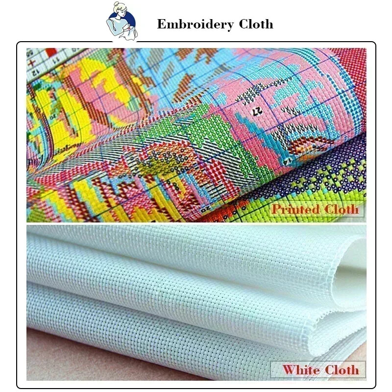 Joy Sunday Komplet za vezenje križićem Bijeli šipak HD uzorak Aida 16/14/11CT Brojano ispisano platno Komplet za vezenje DIY Ručni radovi Novo