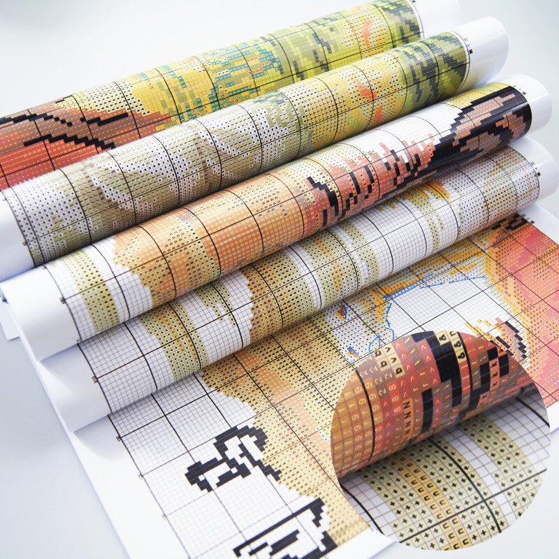 Blue Santorini uzorci set brojanih križića 11CT 14CT 16CT žigosani DMC pribor za križić vezenje Ručni rad Kućni dekor