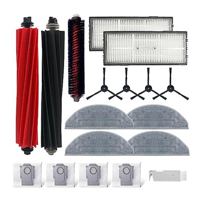 Tinka Roborock šlavimo roboto priedams S8/S8 +/S8 Pro/G20 pagrindinio šepečio šoninio šepečio filtras tinklelio valymo dulkių maišelis