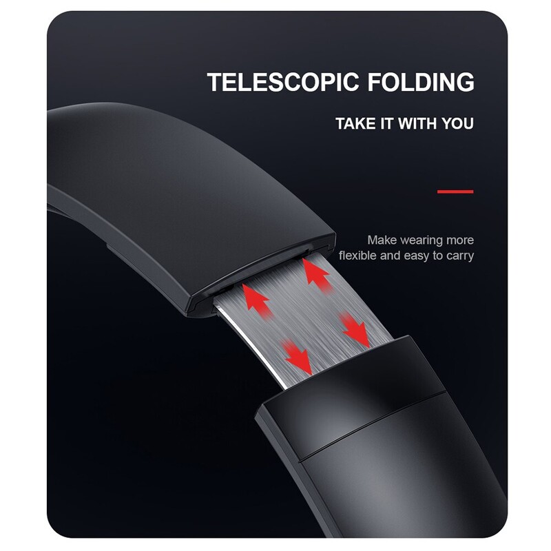 Căști Bluetooth fără fir Siindoo JH919 Căști stereo pliabile Microfon cu reducere a zgomotului super bas pentru laptop PC TV