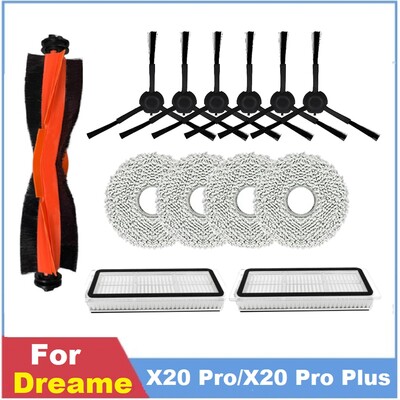 1 set principal perie laterală filtru mop piese accesorii pentru Dreame X20 Pro/X20 Pro Plus robot aspirator piese de schimb de schimb