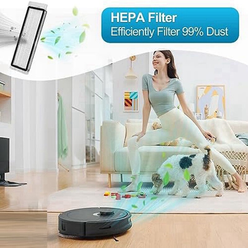 Főkefék, Felmosó párnák, Porzsákok, HEPA szűrők, Oldalkefék Tartozékok Roborock Q Revohoz