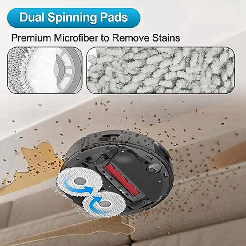 Főkefék, Felmosó párnák, Porzsákok, HEPA szűrők, Oldalkefék Tartozékok Roborock Q Revohoz