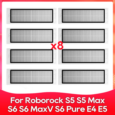 Kompatibilné s (Roborock S5, S5 Max, S6 MaxV, S6 Pure, E4, E5, S51, S52, S55) Valcová bočná kefa, filter, príslušenstvo k mopu.