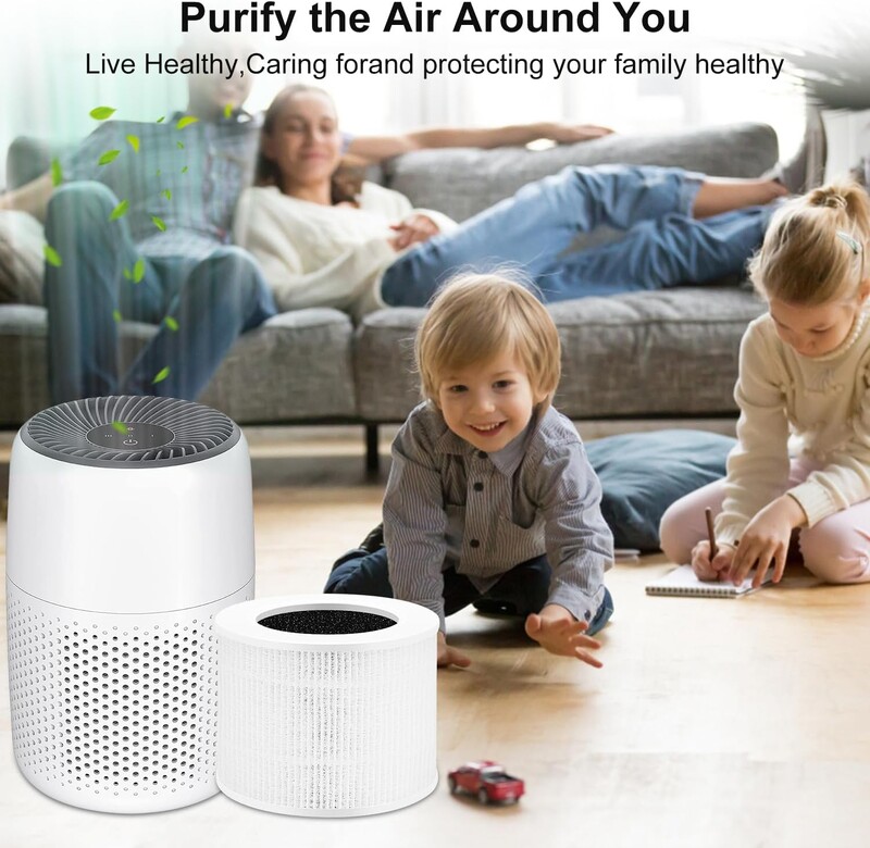 N0PF gaisa attīrītāja filtra augstas efektivitātes HEPA aktīvās ogles filtra komplekta nomaiņa, kas ir saderīgs ar LEVOIT-Core Mini/Mini-RF