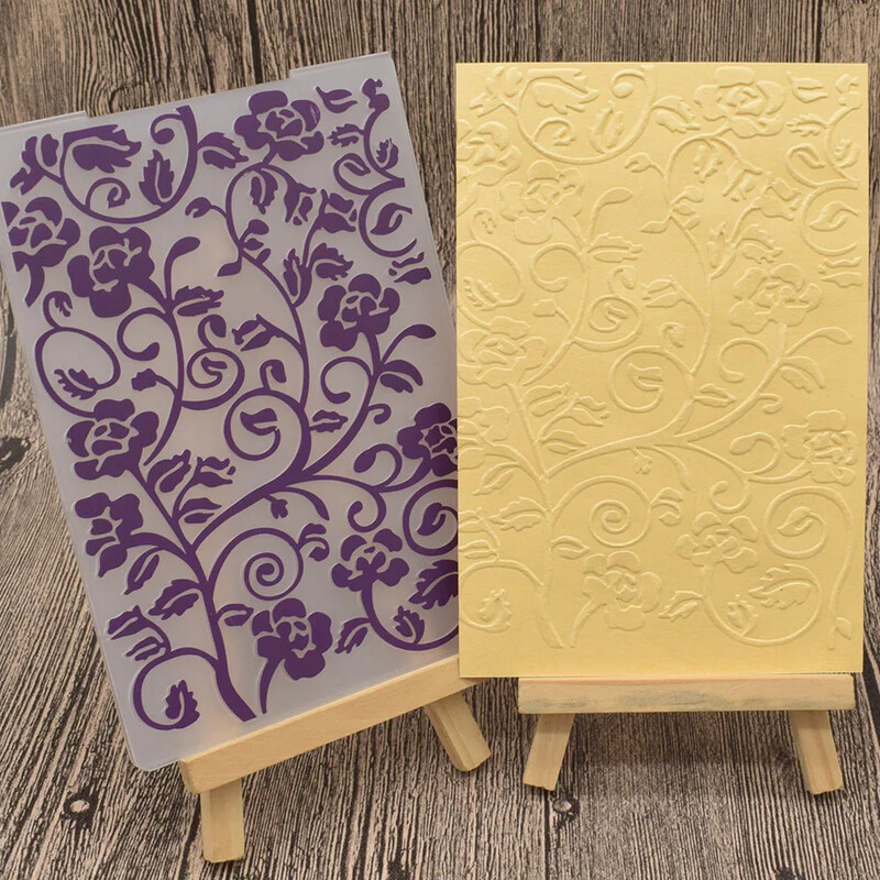 Srdcové kvetinové čipkované listy plastový priečinok na reliéfnu grafiku na scrapbooking album dekorácie DIY papierové narodeninové prianie