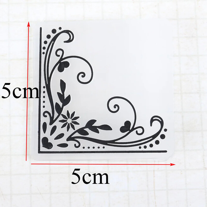 Srdcové kvetinové čipkované listy plastový priečinok na reliéfnu grafiku na scrapbooking album dekorácie DIY papierové narodeninové prianie