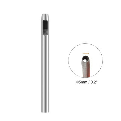 Δερμάτινη τρύπα 1/10 τμχ 0,5 χιλιοστά 1 χιλιοστά 1,5 χιλιοστά 2 χιλιοστά έως 5 χιλιοστά Εργαλείο διάτρησης με στρογγυλή τρύπα Κοίλος κόφτης για δερμάτινη τσάντα ζωνών χειροτεχνίας
