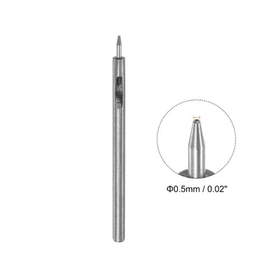 Δερμάτινη τρύπα 1/10 τμχ 0,5 χιλιοστά 1 χιλιοστά 1,5 χιλιοστά 2 χιλιοστά έως 5 χιλιοστά Εργαλείο διάτρησης με στρογγυλή τρύπα Κοίλος κόφτης για δερμάτινη τσάντα ζωνών χειροτεχνίας