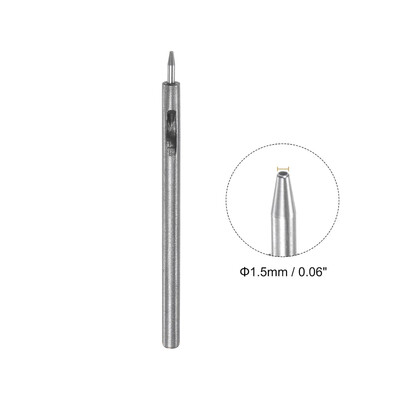 Δερμάτινη τρύπα 1/10 τμχ 0,5 χιλιοστά 1 χιλιοστά 1,5 χιλιοστά 2 χιλιοστά έως 5 χιλιοστά Εργαλείο διάτρησης με στρογγυλή τρύπα Κοίλος κόφτης για δερμάτινη τσάντα ζωνών χειροτεχνίας