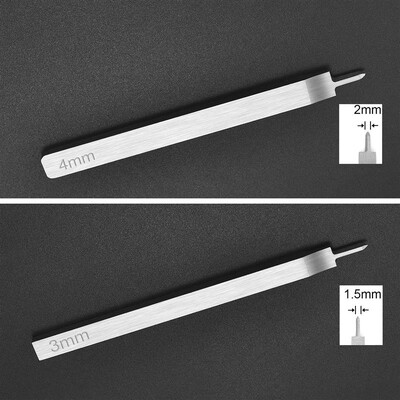 2 ks DIY nástroj na dierovanie kožených remesiel, šitie kože, šijacie dierovače 1/2/4/6, príslušenstvo na dierovanie kožených remesiel 3/4 mm