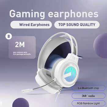 SW-G8 Gaming Headset Gaming Ενσύρματο 7.1 καναλιών ακύρωσης θορύβου Πολυλειτουργικό ακουστικό υπολογιστή Φορητός υπολογιστής USB gaming headset