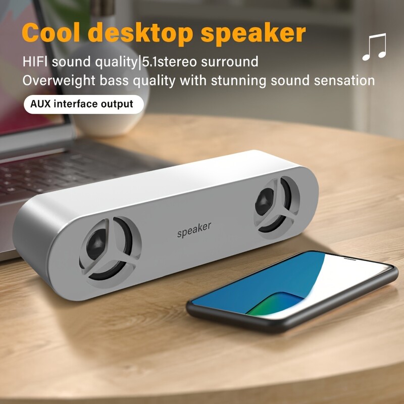 Reproduktory s 3D priestorovým zvukom Káblové počítačové reproduktory Stereofónny subwoofer pre prenosné kino Zosilňovač s podporou televízora