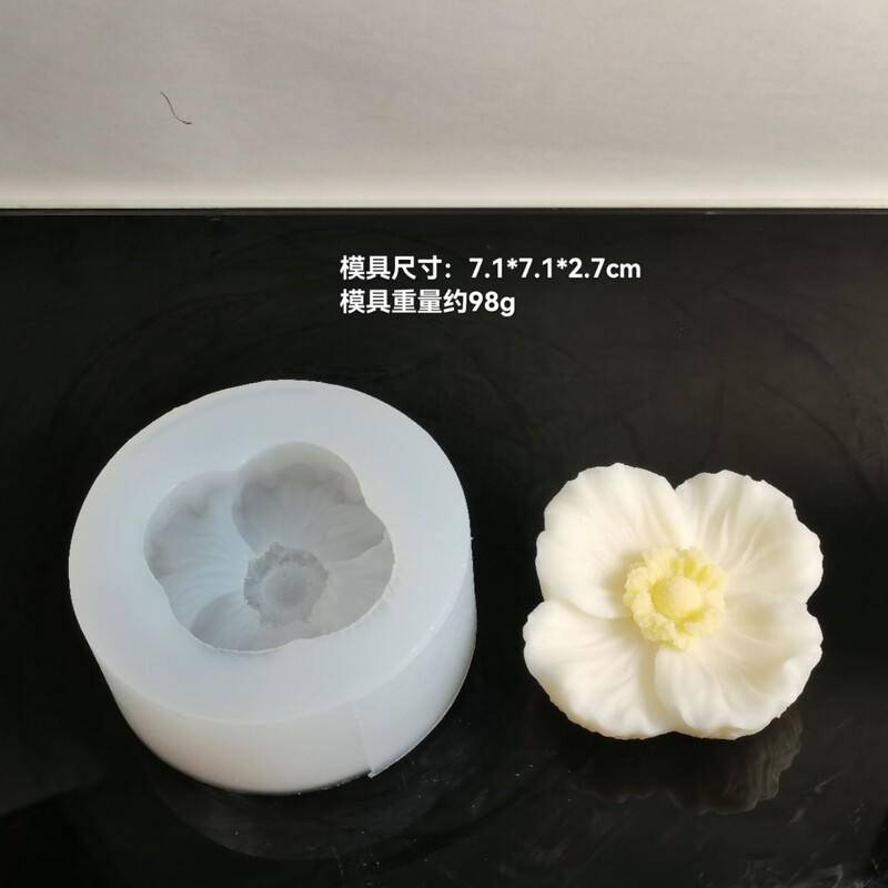 DIY jaunas četras lapas mīlestības zieda forma silikona veidne ar rokām darināta ziepju veidne ziedi apgriezt cukura šokolādes kūkas veidne