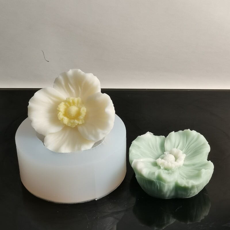 DIY jaunas četras lapas mīlestības zieda forma silikona veidne ar rokām darināta ziepju veidne ziedi apgriezt cukura šokolādes kūkas veidne