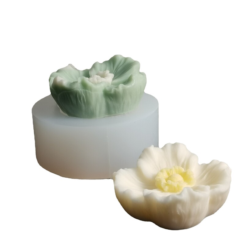 DIY jaunas četras lapas mīlestības zieda forma silikona veidne ar rokām darināta ziepju veidne ziedi apgriezt cukura šokolādes kūkas veidne