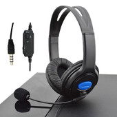 Căști de gaming stereo cu fir Căști Deep Bass Căști portabile pliabile de 3,5 mm cu microfon pentru laptop PS4/PC