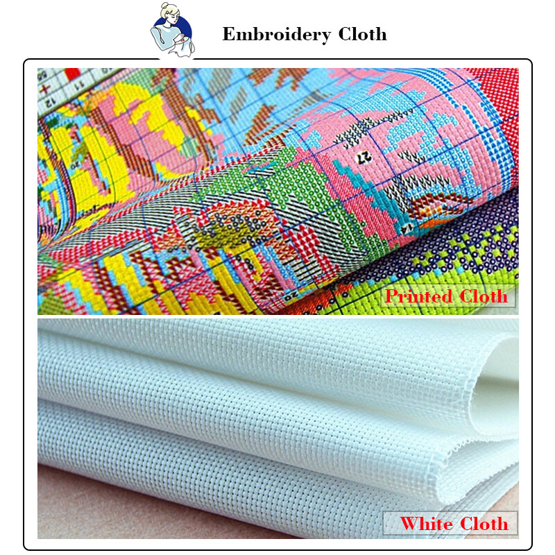 Joy Sunday The Sea Side Print Antspauduoti kryžminio dygsnio rinkiniai Aida Audinys 16CT 14CT 11CT „Pasidaryk pats“ liaudies amatų rinkiniai Rankų darbo siuvinėjimo rinkinys