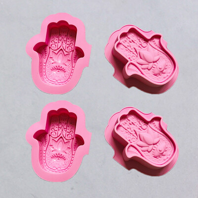 2/4 kom silikonski kalupi za sapun DIY ručno rađeni oblici za ruke Toaletni sapuni u obliku dlana Kalupi za vosak Kalupi za izradu svijeća