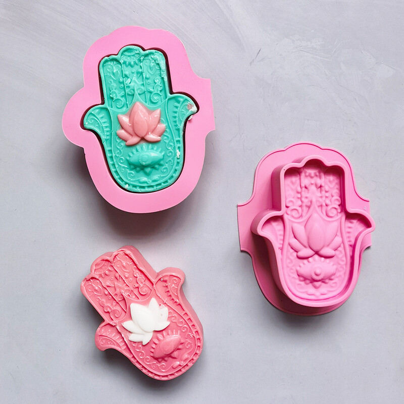 2/4 kom silikonski kalupi za sapun DIY ručno rađeni oblici za ruke Toaletni sapuni u obliku dlana Kalupi za vosak Kalupi za izradu svijeća