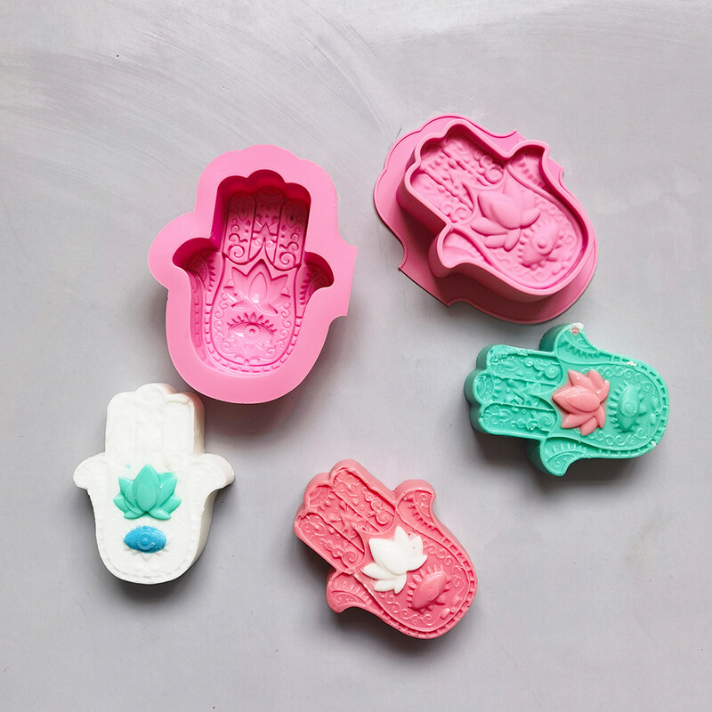 2/4 kom silikonski kalupi za sapun DIY ručno rađeni oblici za ruke Toaletni sapuni u obliku dlana Kalupi za vosak Kalupi za izradu svijeća