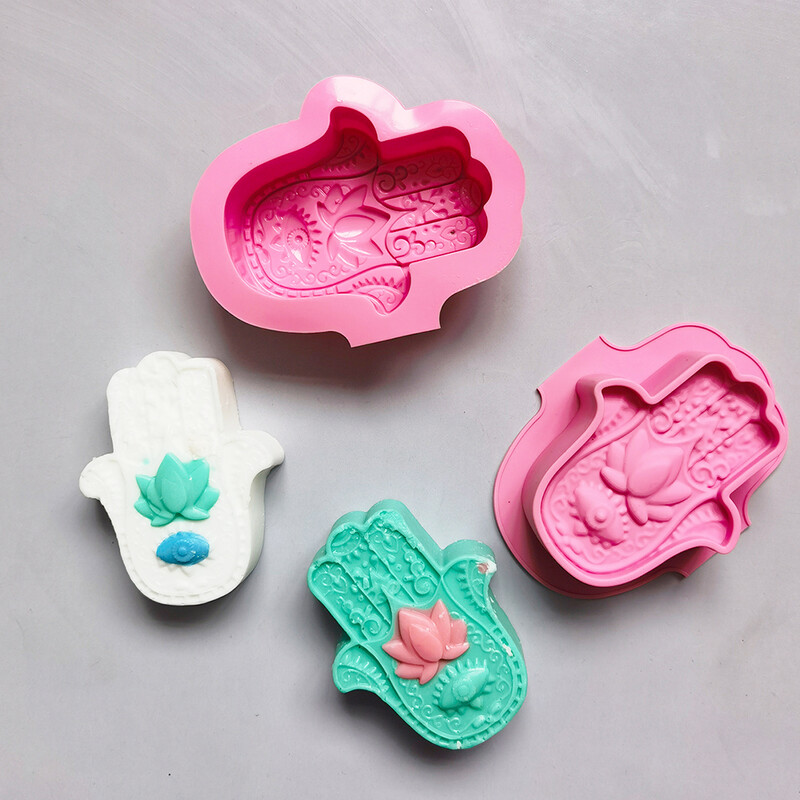 2/4 kom silikonski kalupi za sapun DIY ručno rađeni oblici za ruke Toaletni sapuni u obliku dlana Kalupi za vosak Kalupi za izradu svijeća