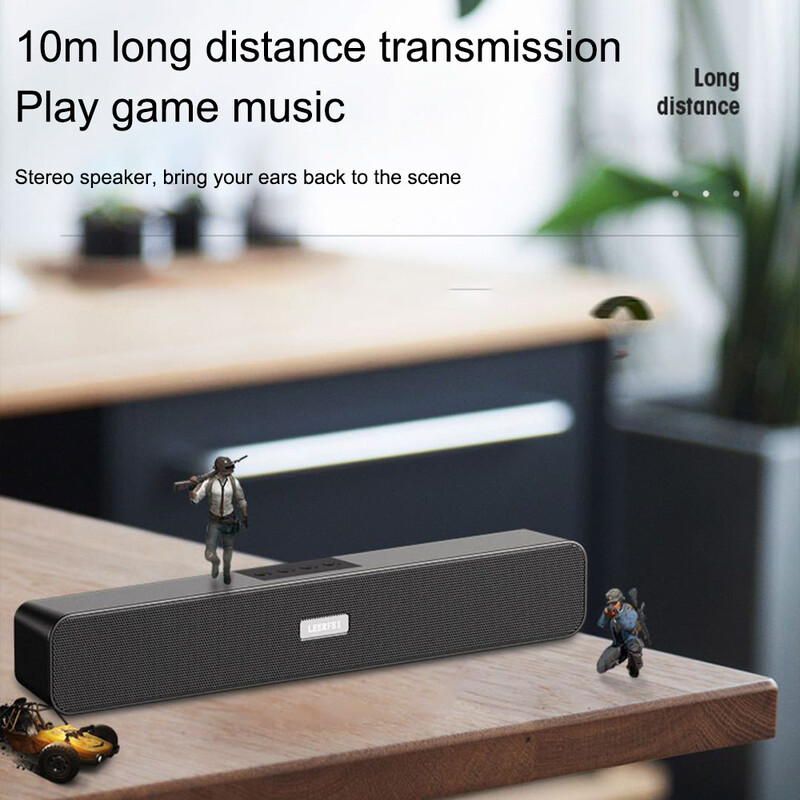 Multivides mājas kinozāles portatīvais bezvadu skaļrunis zemfrekvences skaļrunis Soundbar TV datori HIFI basu skaļruņi U diskam AUX Bluetooth