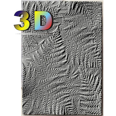 Az új Fern 3D dombornyomott mappát kártyakészítéshez használják Scrapbook barkácsolási eljárással díszítő cikkekhez