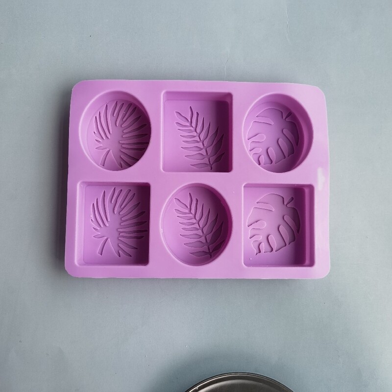 Formă ovală de frunze pătrate, din silicon, pentru săpunuri, pentru prepararea de săpunuri lucrate manual, bricolaj, ipsos, rășină, lumânări, unelte de copt pentru prăjituri