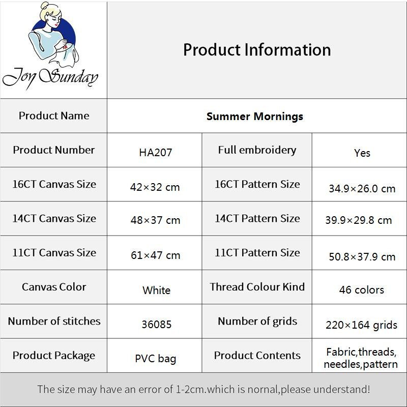 Joy Sunday, DIY, ziedu apdrukāta raksta krustdūrienu komplekts, rokdarbu izšūšanas komplekts, roku darbs šūšanas mākslas amatniecības komplekti mājas dekorēšanai
