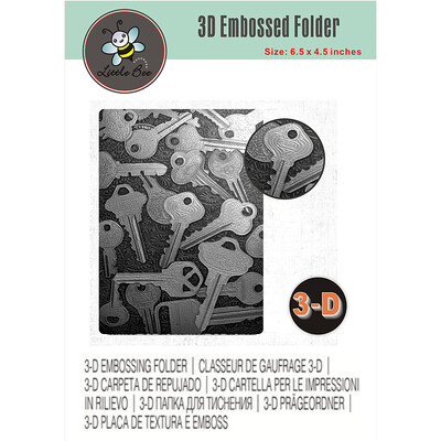 Naujai gauti 3D reljefiniai aplankai su šaukštų raštais, drugeliais, įrankių dėžute, akinančiomis kriauklėmis, išblunkančia kelių lygių tekstūra ir