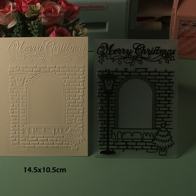 DUOFEN Crafts műanyag dombornyomásos mappa kollekció 4 papír virágforma karácsonyi születésnapi apák napi esküvői kollekció