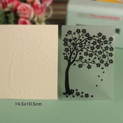 DUOFEN Crafts műanyag dombornyomásos mappa kollekció 4 papír virágforma karácsonyi születésnapi apák napi esküvői kollekció