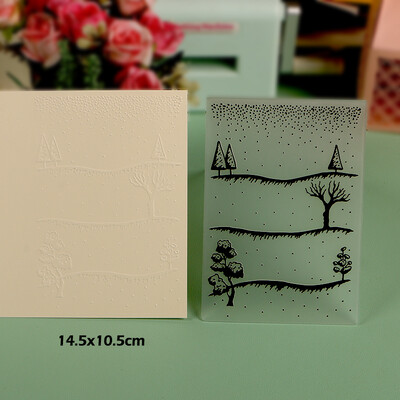 DUOFEN Crafts műanyag dombornyomásos mappa kollekció 4 papír virágforma karácsonyi születésnapi apák napi esküvői kollekció