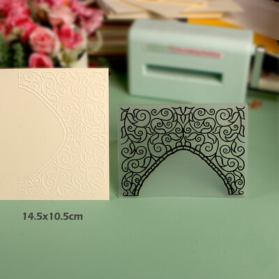 DUOFEN Crafts műanyag dombornyomásos mappa kollekció 4 papír virágforma karácsonyi születésnapi apák napi esküvői kollekció