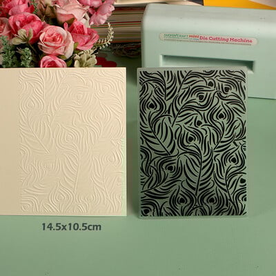 DUOFEN Crafts műanyag dombornyomásos mappa kollekció 4 papír virágforma karácsonyi születésnapi apák napi esküvői kollekció