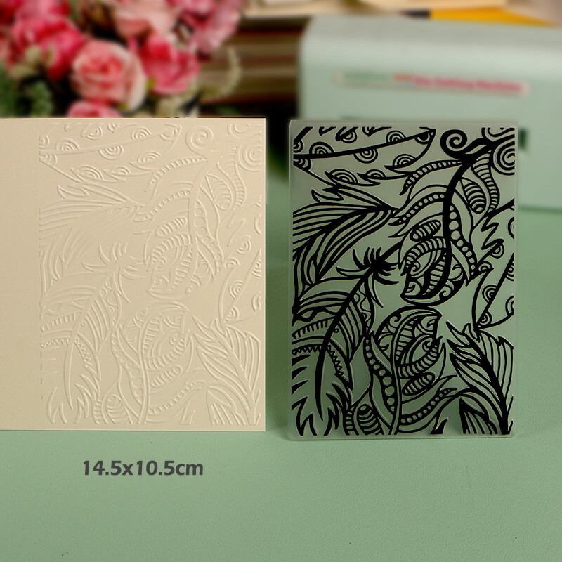 DUOFEN Crafts műanyag dombornyomásos mappa kollekció 4 papír virágforma karácsonyi születésnapi apák napi esküvői kollekció